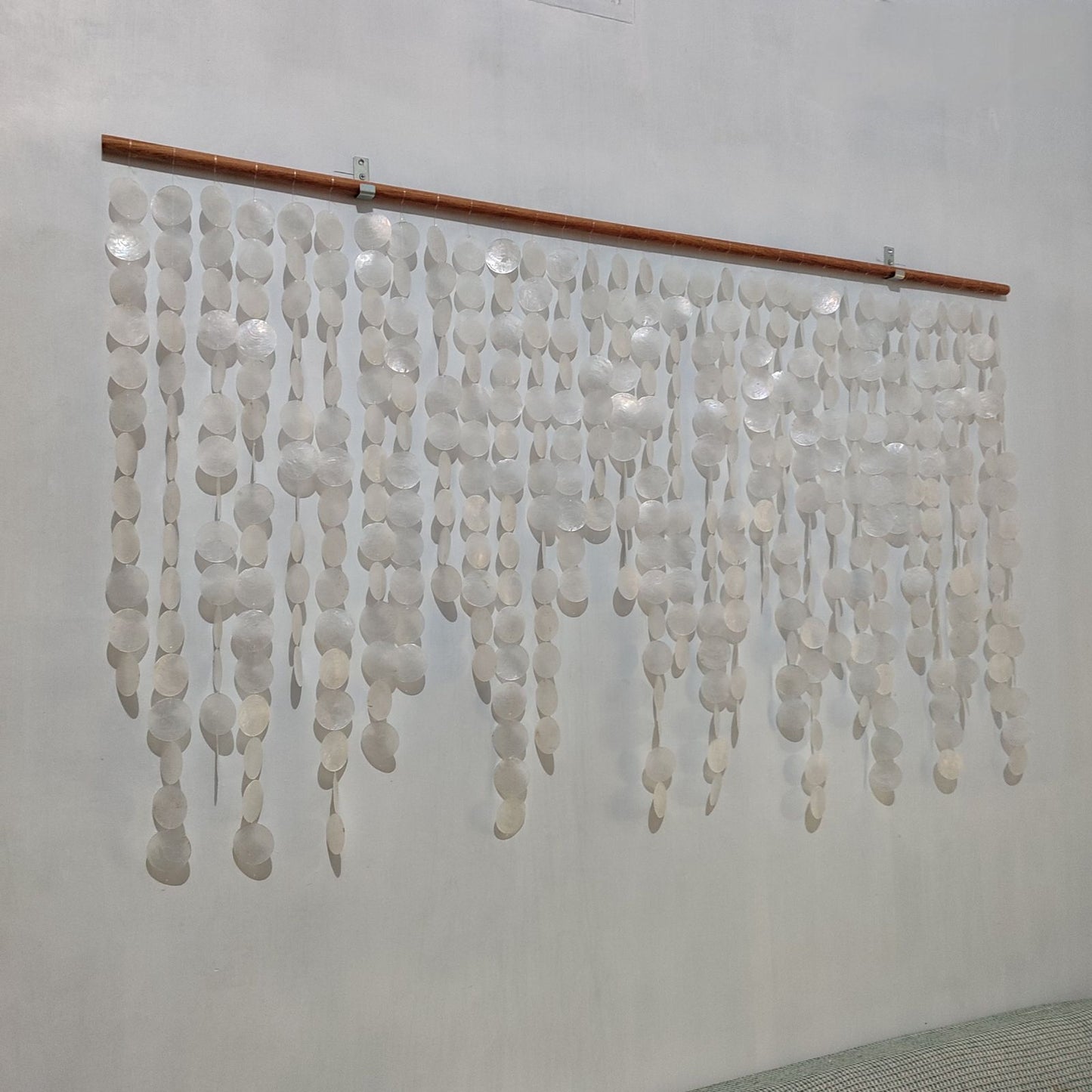 Custom capiz shell wedding backdrop