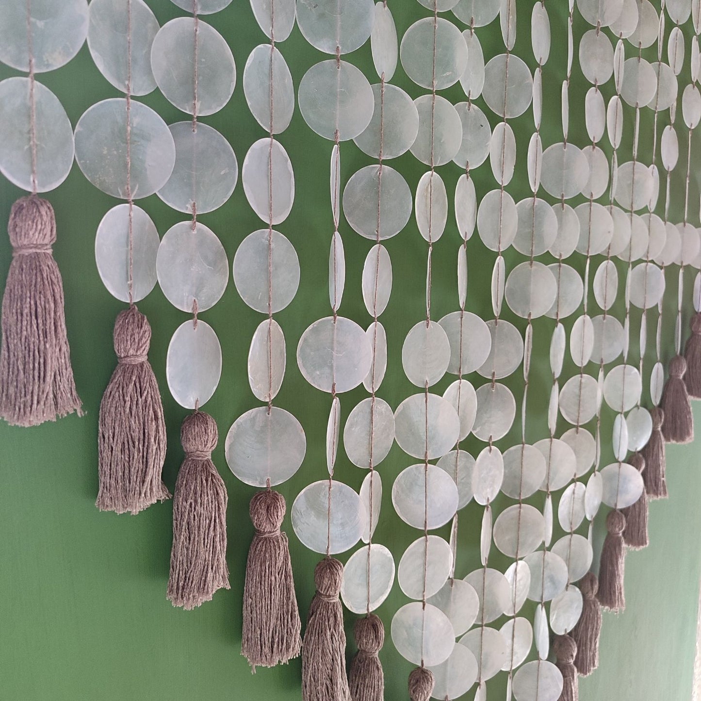 Capiz Wall Hanging for Boho and Tropical Decor