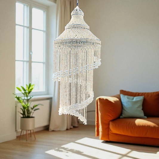 Sea Shell Chandelier, Boho Chandelier