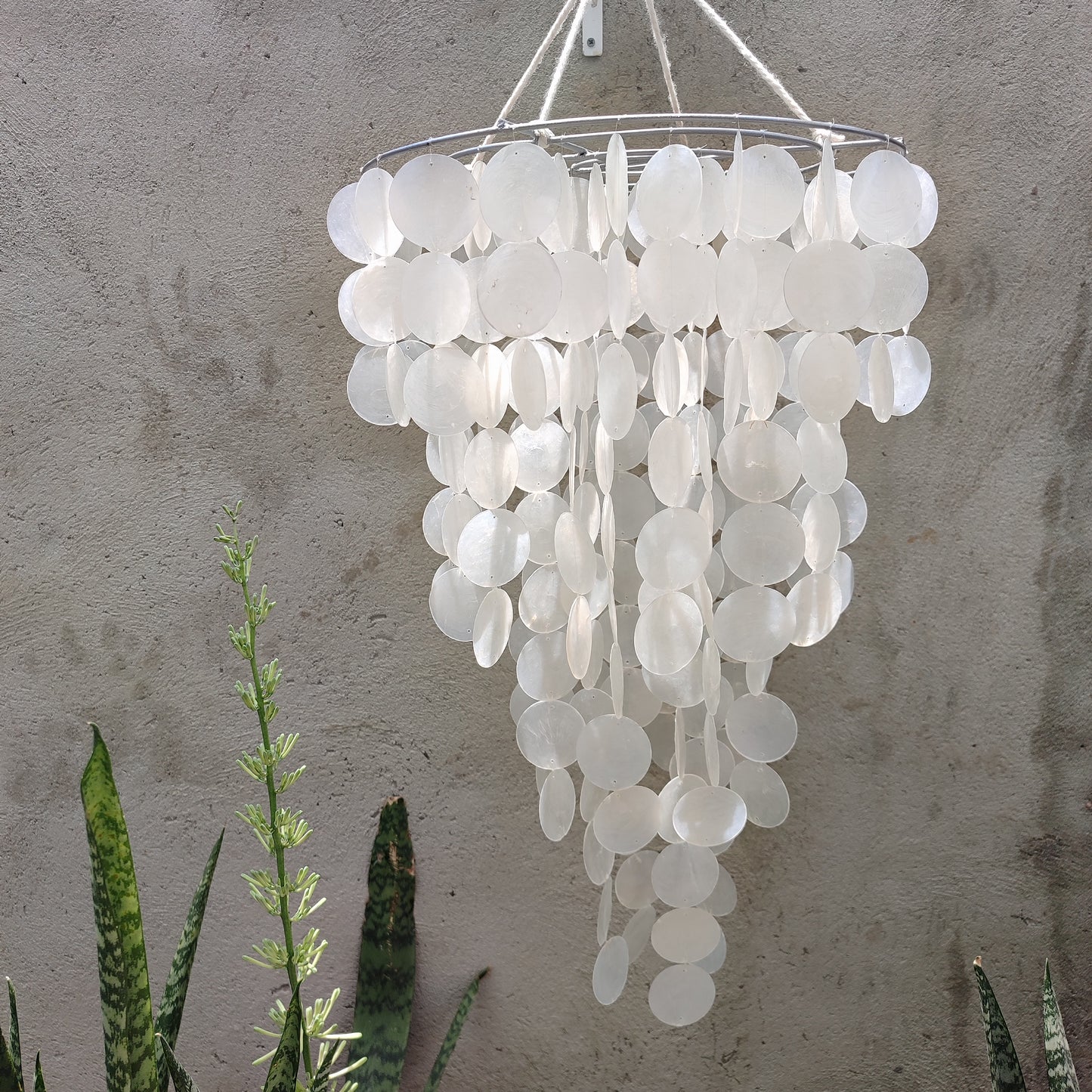Capiz Shell Wind Chime, Capiz Shell Chandelier