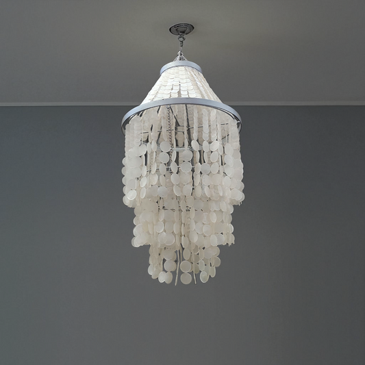 Capiz Shell Pendant Light, Capiz Lamp Shade