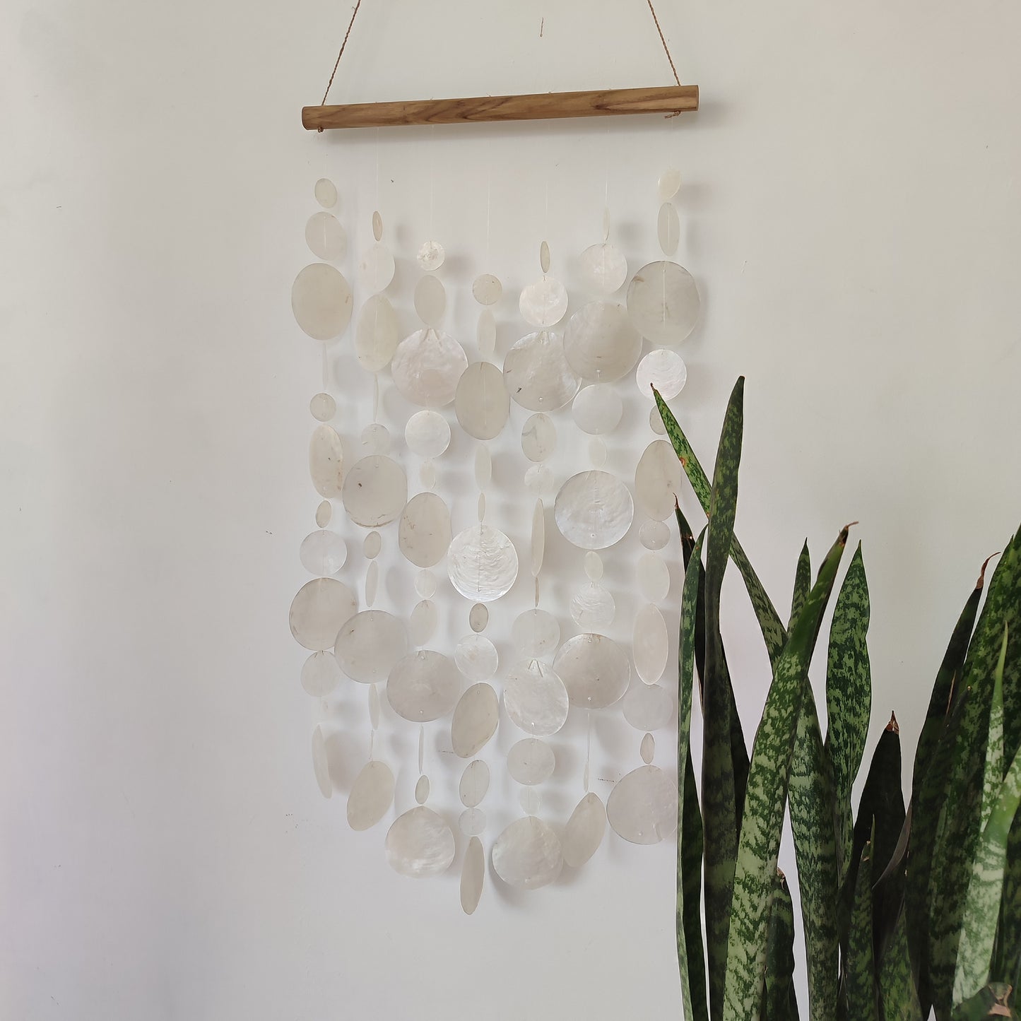 Capiz Shell Handmade Wall Decor, Capiz Wall Art, Capiz Curtain, Capiz shell Wind Chime for costal & boho decor