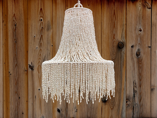 Shell Lighting Pendant, Shell Lamp Shade, Pendant Light for Living Room and Kitchen