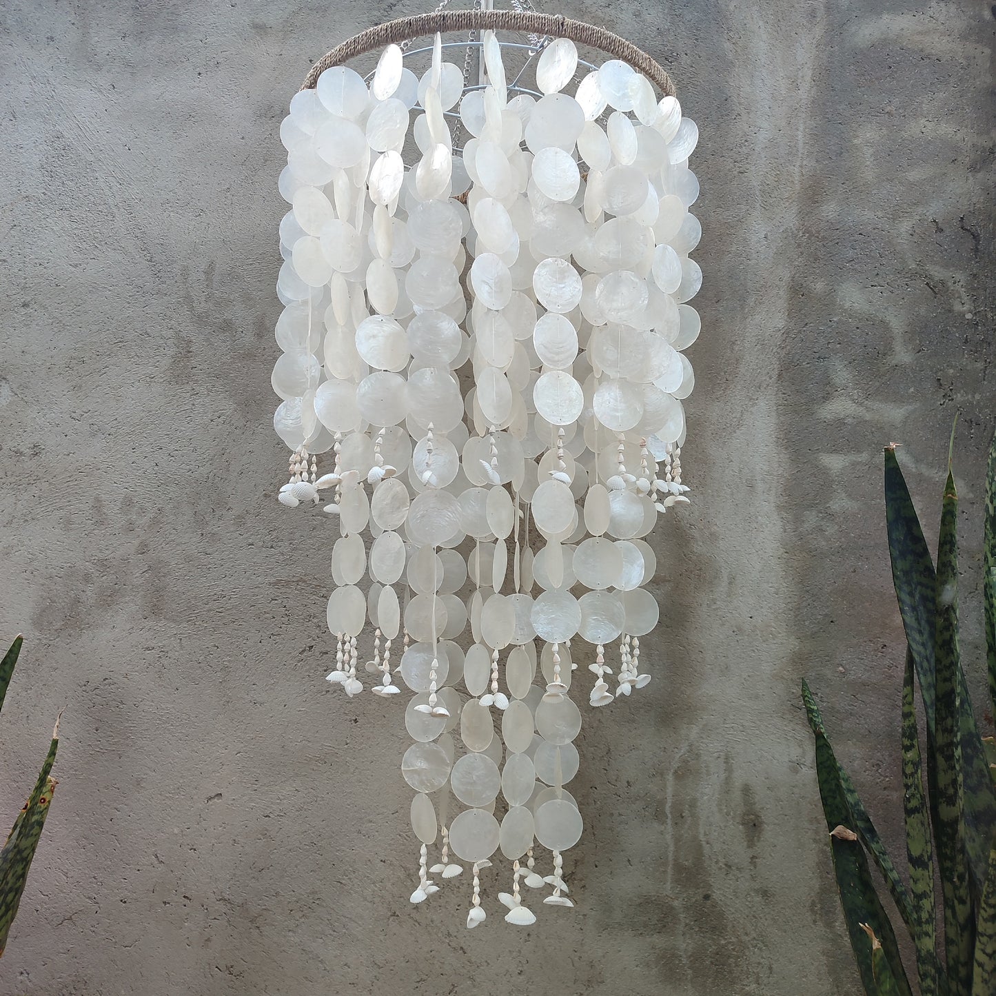 Capiz Shell Pendant Light, Natural White