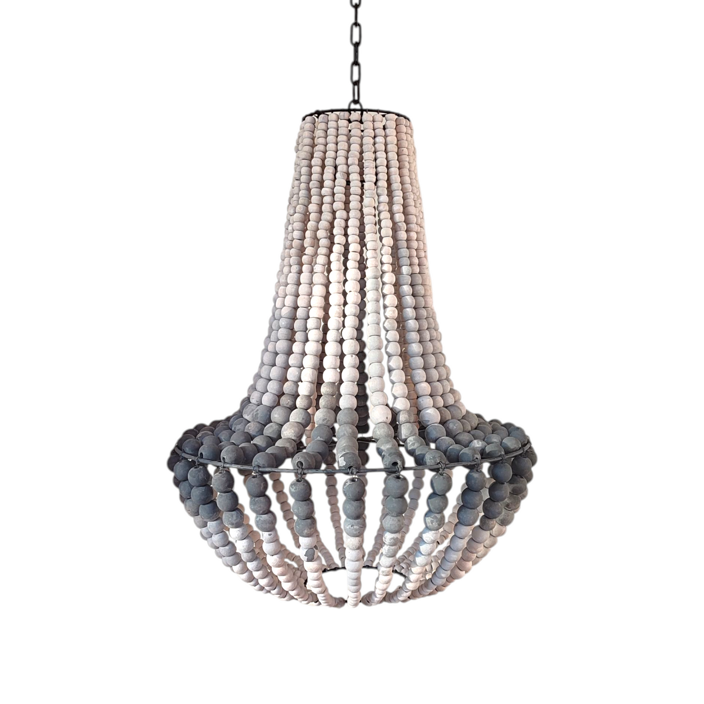 Wood Bead Chandelier Gradation Color