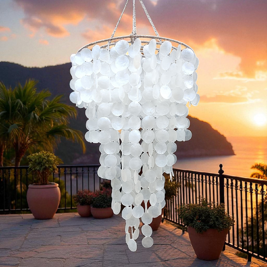 Capiz Shell Chandelier: Capiz Lamp Shade
