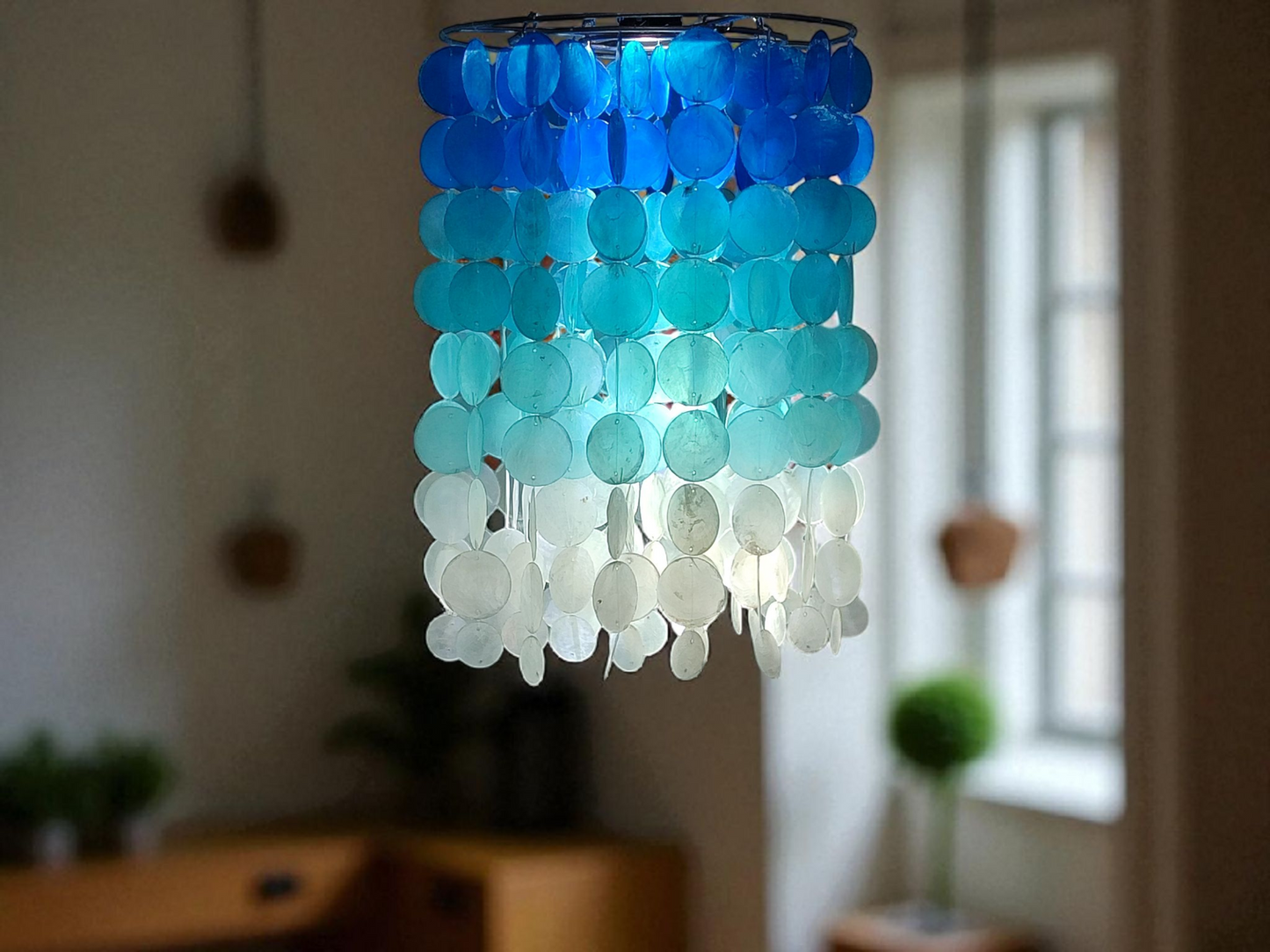 Ombre Capiz Wind Chime
