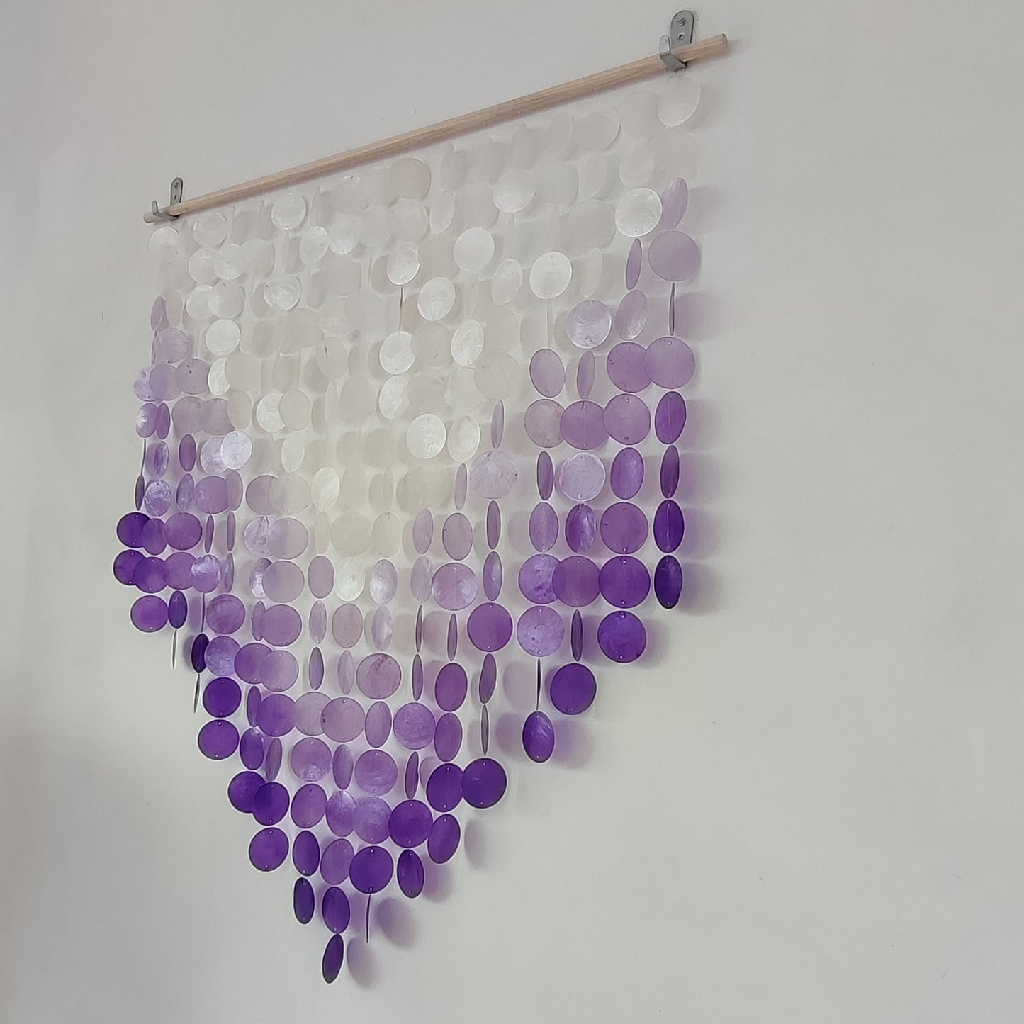 Ombre Purple Capiz Shell Wall Decor - Capiz Wind Chime