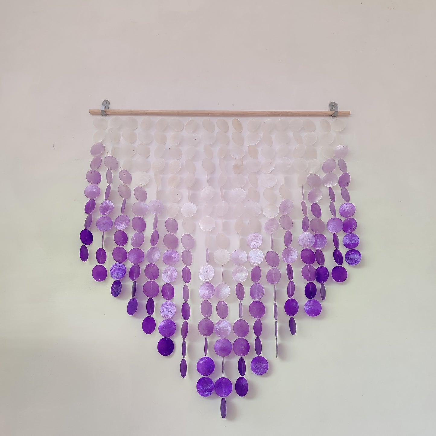 Ombre Purple Capiz Shell Wall Decor - Capiz Wind Chime