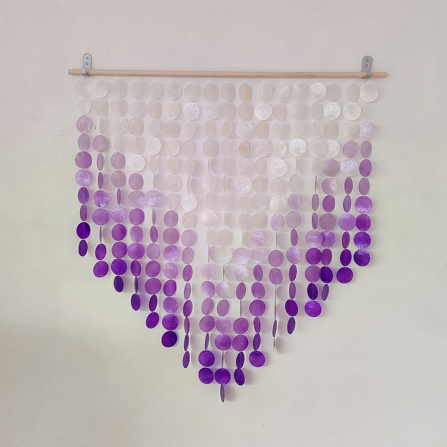 Ombre Purple Capiz Shell Wall Decor - Capiz Wind Chime