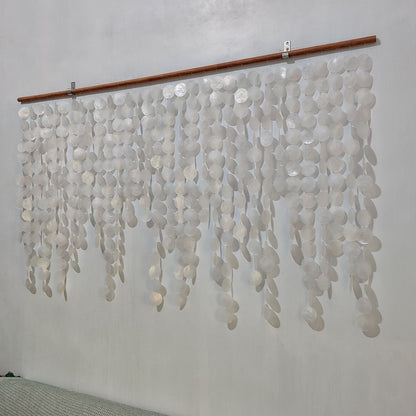 Capiz Wall Hanging Decor for Coastal bedrom interior | Shell Wall Art