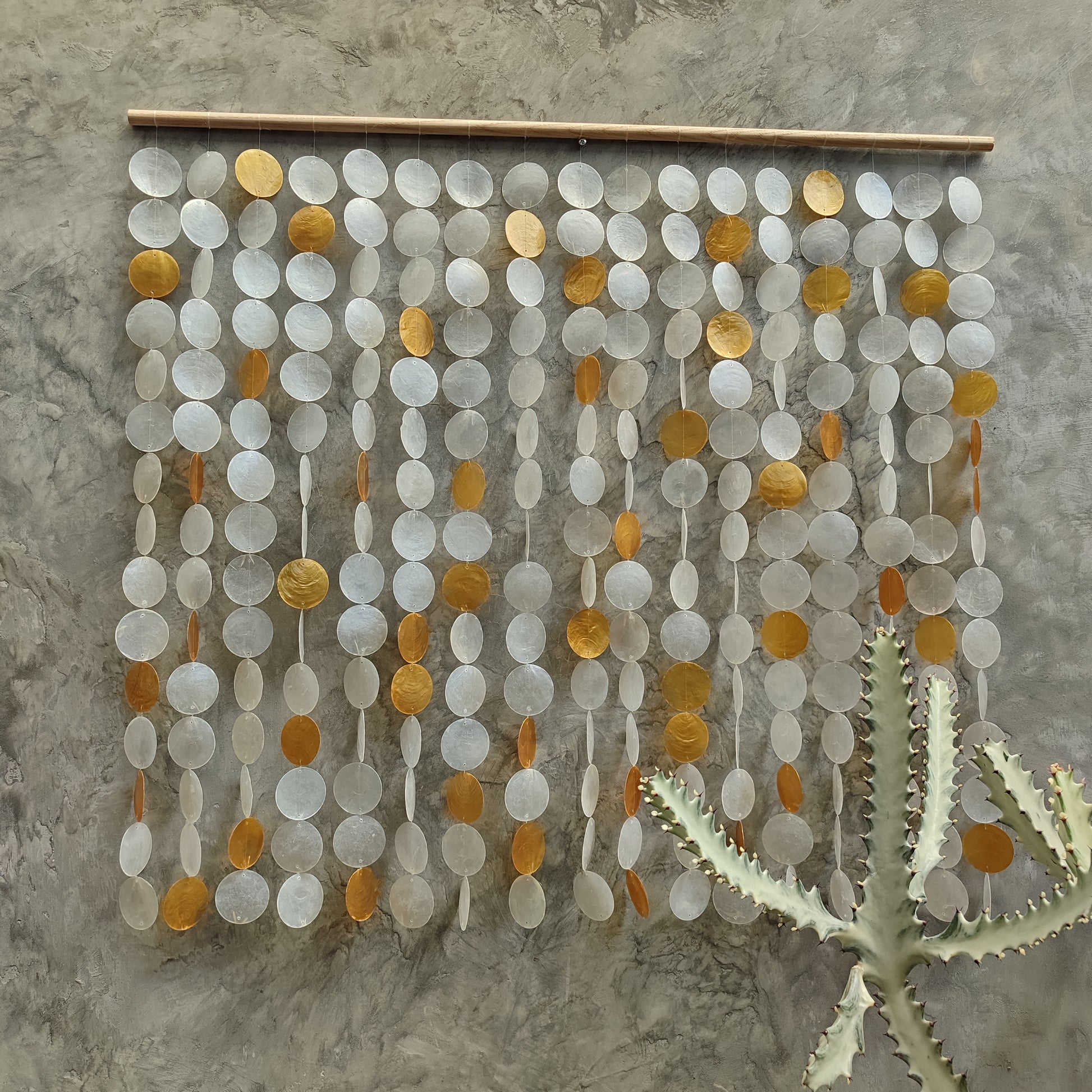 Capiz shell wall hanging