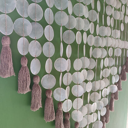 Capiz Wall Hanging for Boho and Tropical Decor