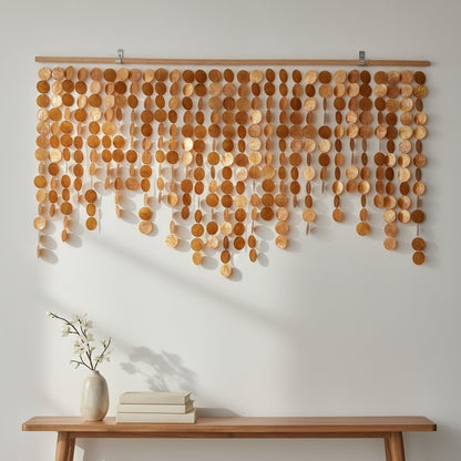 Handmade Capiz shell wall art, wall art for bedroom