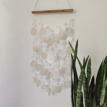 Capiz Shell Handmade Wall Decor, Capiz Wall Art, Capiz Curtain, Capiz shell Wind Chime for costal & boho decor