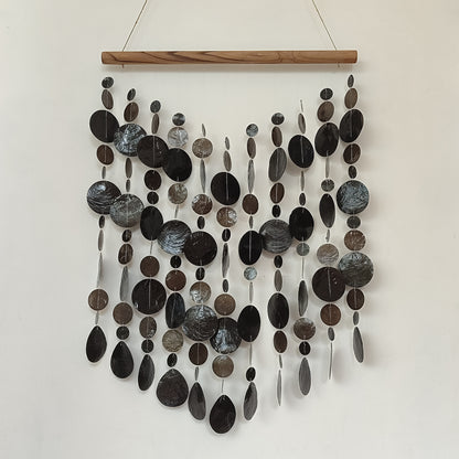 Capiz Shell Handmade Wall Decor, Capiz Wall Art, Capiz Curtain, Capiz shell Wind Chime for costal & boho decor