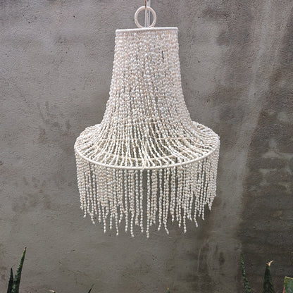 Shell Lighting Pendant, Shell Lamp Shade, Pendant Light for Living Room and Kitchen
