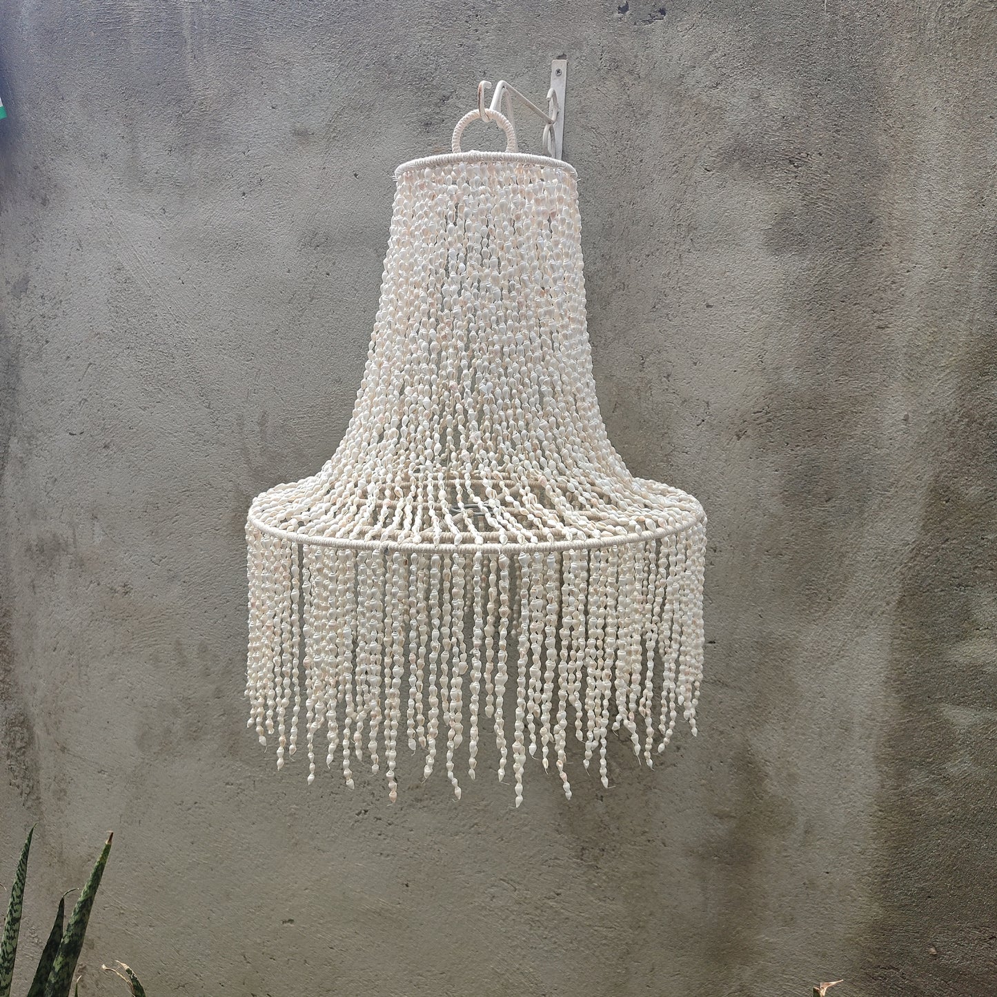 Shell Lighting Pendant, Shell Lamp Shade, Pendant Light for Living Room and Kitchen