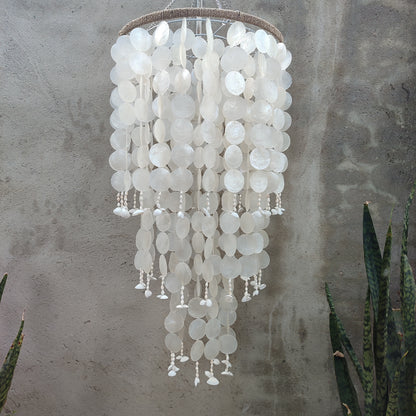 Capiz Shell Pendant Light, Natural White