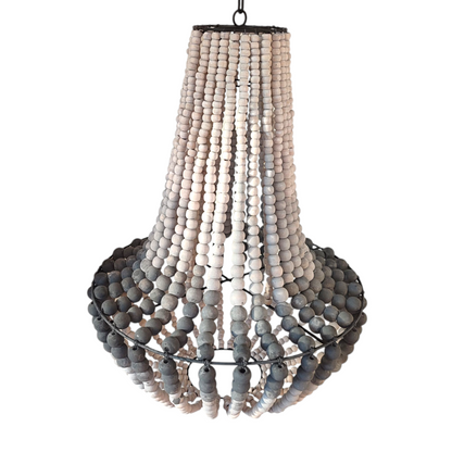 Wood Bead Chandelier Gradation Color