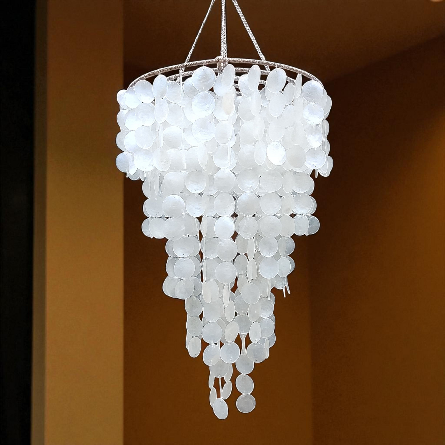 Capiz Shell Chandelier: Capiz Lamp Shade