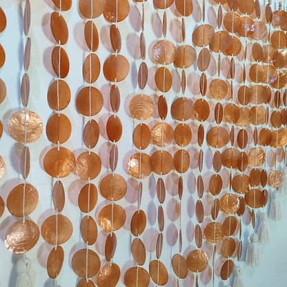 Capiz Shell Wall Hanging for boho and coastal interior decor