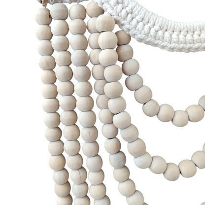 2 Pcs of Papua Shell Necklace, Tribal Papua Necklace: Shell Wall Decor