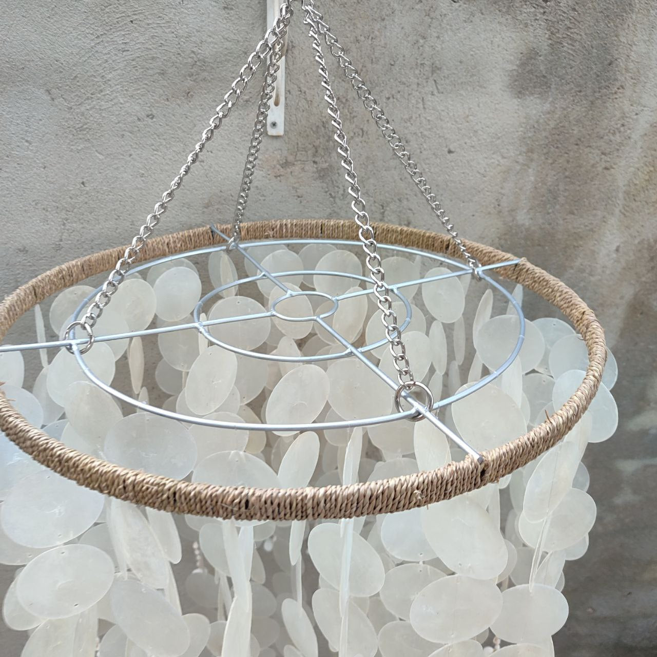 Capiz Dara Wind Chime Chandelier