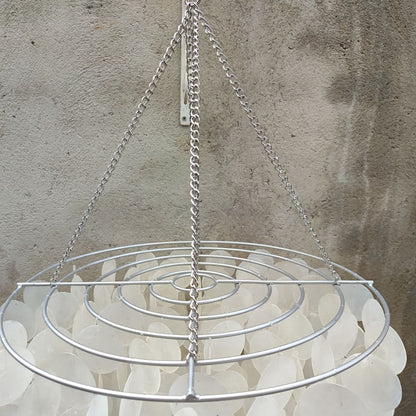 Capiz Chandelier Lamp Shade Natural White