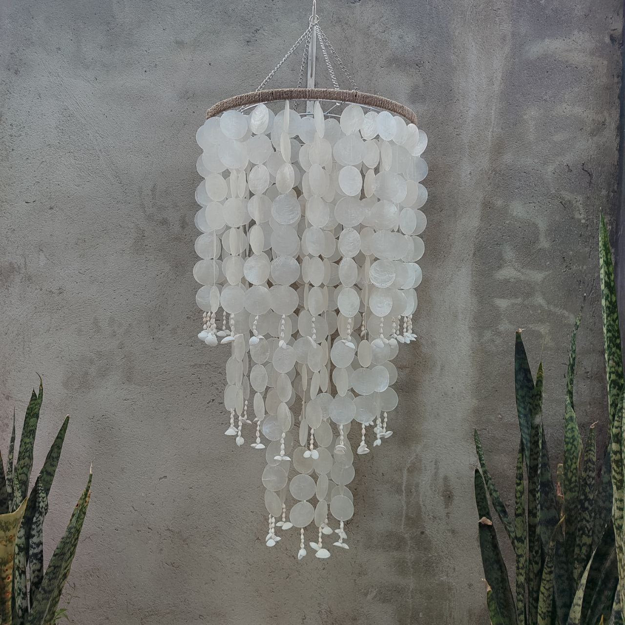 Capiz Dara Wind Chime Chandelier
